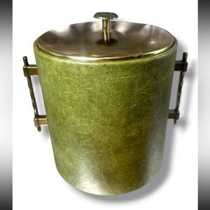 MCM WEST BEND THERMO SERV ICE BUCKET - Avocado - Brass top